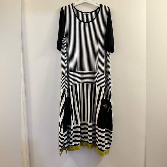 Luukaa MIXED STRIPED FINE JERSEY DRESS - Picture 12 of 14